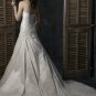 Asymmetrically Wraped Strapless A-line Wedding Dress WN0379