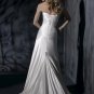 Skillfully Ruched Bodice Strapless A-line Wedding Dress WN0404