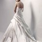Skillfully Pleated Strapless A-line Satin Wedding Dress JW0005