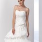 Scatter Appliqued Strapless Stack-up Wedding Dress AI0004