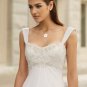 Stunning Appliqued Empire A-line Chiffon Wedding Dress MC0008