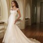 Scatter Appliqued and Beaded Mermaid Wedding Dress MC0009