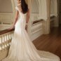 Scatter Appliqued and Beaded Mermaid Wedding Dress MC0009