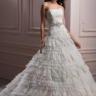 Gorgeous New Style Tiered Strapless A-line Wedding Dress WM0018