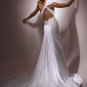 Gorgeous Asymmetrically Wraped One-shoulder Hollow-back Wedding Dress WM0026