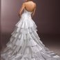 Nice Appliqued Strapless Multi-layer A-line Wedding Dress WM0028