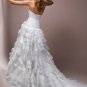 Sweetheart Strapless Flowers Decorated Multi-layer Wedding Dress WM0032