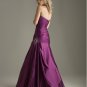 Asymmetrically Wraped Strapless A-line Wedding Dress WM0035