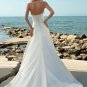 Wedding Dresses/ Wedding Gowns -- Asymmetrically Wraped Strapless Beach Wedding Dress SB0002