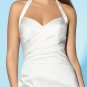 Wedding Dresses/ Wedding Gowns -- Stunning Halter Satin Short Wedding Dress WS0041