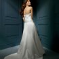 Wedding Dresses/ Wedding Gowns -- Nice Appliqued and Beaded Strapless Wedding Dress AA0042