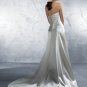 Asymmetrically Wraped Strapless Slim Style Wedding Dress AA0053