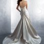 Nice Beaded Halter A-line Satin Wedding Dress AA0054