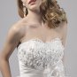 Flowers Bodice Sweetheart Strapless Short Wedding Dress AS0024
