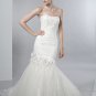 Skillfully Pleated Mermaid Strapless Wedding Dress AS0030