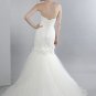Skillfully Pleated Mermaid Strapless Wedding Dress AS0030