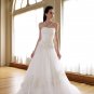 MC0028 Asymmetrically Wraped Strapless A-line Wedding Dress
