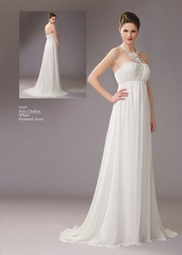 New Style Halter Chiffon A-line Wedding Dress AM0021