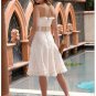 Stunning Strapless Knee-length Lace Bridal Wedding Dress WS0005