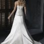 Custom Made Strapless Satin Wedding Dress RD0031