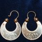 VINTAGE RUSSIAN UKRAINIAN 875 SILVER FILIGREE GOLD PLATED EARRINGS SOVIET USSR FROM EXPO'67 MONTREAL