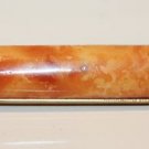 VINTAGE RUSSIAN BALTIC MARBLEIZED BUTTERSCOTCH AMBER BROOCH USSR SOVIET 1960s