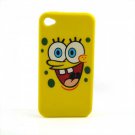 Spongebob  Soft Silicone Ipod Touch 4 4g 4th Generation Case Cover Big Face Yellow