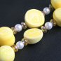 Canary and Pastel Yellow Necklace