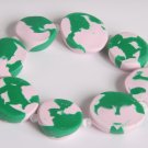 Light Pink and Green Bracelet
