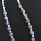 Purple and Pastel Yellow Necklace