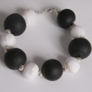 Black and White Chunky Bracelet