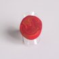 Orange Red and Tan Stretch Bracelet