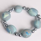 Pastel Green and Light Blue Bracelet