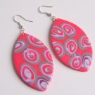 Pink and Purple Earrings