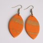 Orange and Gold Earrings