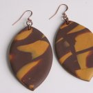 Brown and Gold Earrings