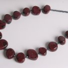 Maroon and Black Necklace