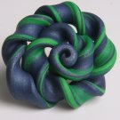 Green and Blue Swirl Ring