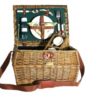 Willow picnic basket for 2