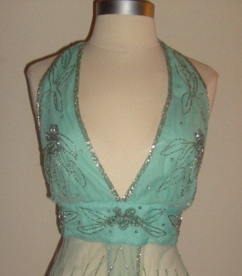 Emerald Green Halter Top by Wet seal ~ Size Small