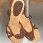 Brown Crochet Open-Toes Sandals by Ann Taylor Loft: Size ~ 7M