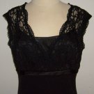 S.L.Fashions Petite Black Lace Dress: Size 12p