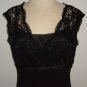 S.L.Fashions Petite Black Lace Dress: Size 12p
