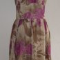 Anne Klein Floral Print Silk Dress: Size 12