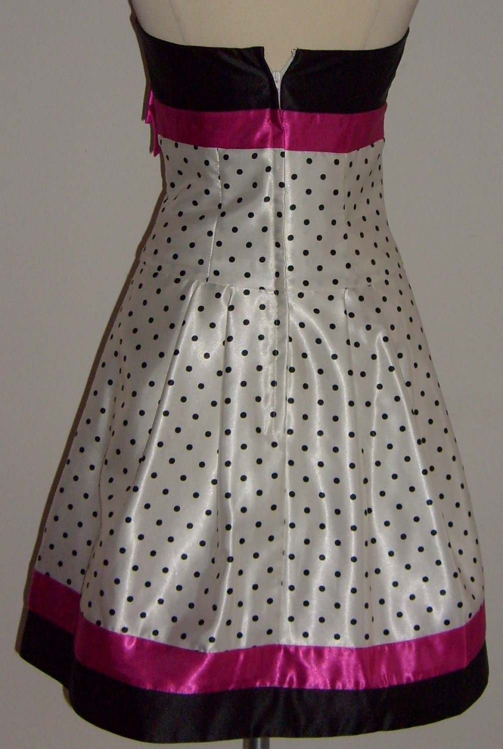 black and white polka dot frocks