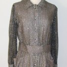 Harold Levine Vintage Sparkling Shirt Dress Size 8
