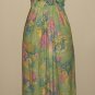 Vintage Capelet Maxi Floral Print Dress Size 8