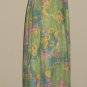 Vintage Capelet Maxi Floral Print Dress Size 8
