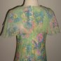Vintage Capelet Maxi Floral Print Dress Size 8