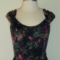 Monsoon Twilight Green Floral Print Dress Size S
